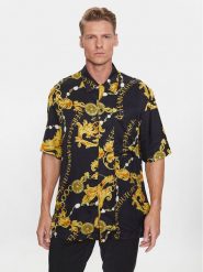 Versace Jeans Couture Koszula 75GAL2B0 Czarny Regular Fit. Czarne koszule Versace Jeans Couture, m, bez wzorów, z jeansu, bez kołnierzyka, bez ramiączek. Za 1,909.00 zł.