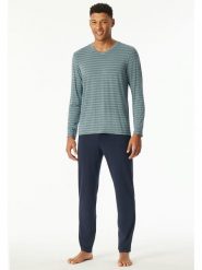 Schiesser Piżama w kolorze turkusowo-granatowym rozmiar: 56. Niebieskie piżamy Schiesser, bez wzorów, bez ramiączek. Za 195.99 zł.