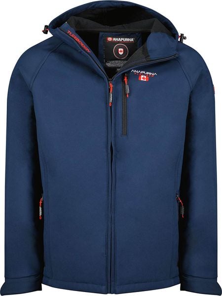 ANAPURNA Kurtka softshellowa "Takitana" w kolorze granatowym rozmiar: S. Niebieskie kurtki outdoor i hardshell ANAPURNA, s, bez wzorów, bez kaptura. Za 184.95 zł.