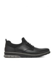 Rieker Półbuty CEO-14454-01 Czarny. Czarne eleganckie półbuty Rieker, bez wzorów, ze skóry, bez obcasa, bez zapięcia. Za 419.99 zł.