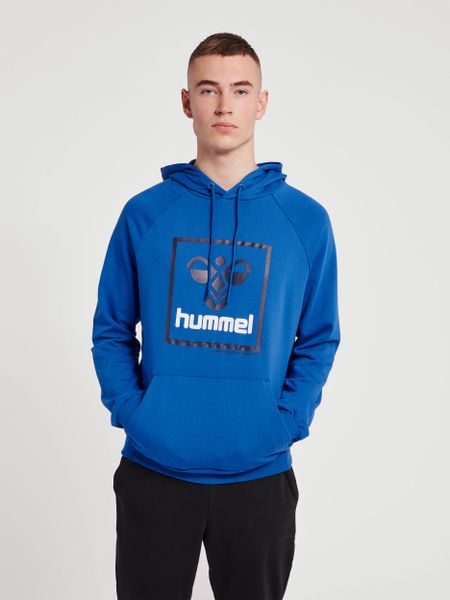 Bluza z kapturem Hummel Isam 2.0. Niebieskie bluzy z kapturem Hummel, s, bez wzorów, z bawełny, z kapturem. Za 208.05 zł.