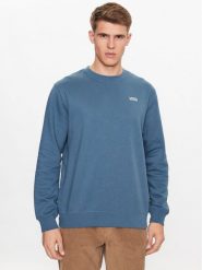 Vans Bluza Core Basic Crew Fleece VN0A7YDU Niebieski Classic Fit. Niebieskie bluzy Vans, l, bez wzorów, z bawełny, bez kaptura. Za 149.99 zł.