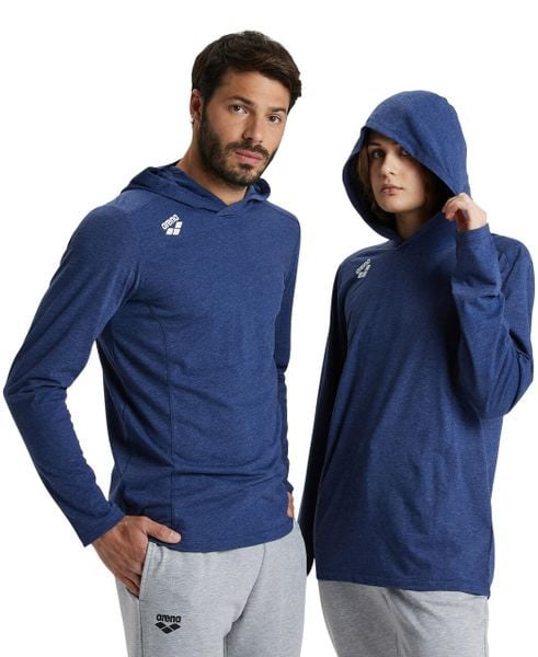 Bluza Arena Team Long Sleeve T-Shirt Panel z kapturem. Niebieskie bluzy z kapturem Arena, xl, bez wzorów, z bawełny, z kapturem. Za 211.00 zł.