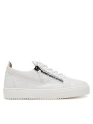 GIUSEPPE ZANOTTI Sneakersy RU00010/135 Biały. Białe buty sportowe casual Giuseppe Zanotti, bez wzorów, ze skóry, bez zapięcia. Za 2,359.00 zł.