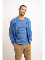Just Cashmere Kaszmirowy kardigan "Elliot" w kolorze błękitnym rozmiar: M. Niebieskie swetry rozpinane Just Cashmere, m, bez wzorów, z kaszmiru, bez kołnierzyka, bez ramiączek. Za 456.99 zł.