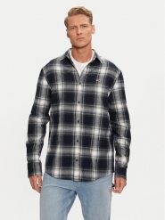 Tommy Jeans Koszula DM0DM19651 Granatowy Regular Fit. Niebieskie koszule Tommy Jeans, m, bez wzorów, z bawełny, bez kołnierzyka, bez ramiączek. Za 399.99 zł.