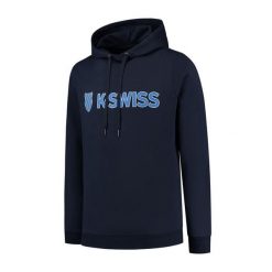 Bluza z kapturem K-Swiss Essentials. Niebieskie bluzy z kapturem K-SWISS, m, bez wzorów, z materiału, z kapturem. Za 239.50 zł.