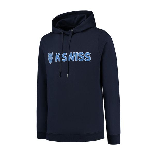 Bluza z kapturem K-Swiss Essentials. Niebieskie bluzy z kapturem K-SWISS, m, bez wzorów, z materiału, z kapturem. Za 239.50 zł.