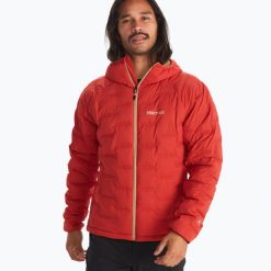 Kurtka puchowa męska Marmot Warmcube Active Novus. Czerwone kurtki Marmot, m, bez wzorów, z puchu, bez kaptura. Za 759.99 zł.