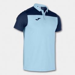 Koszulka polo do tenisa męska Joma Hobby II. Niebieskie koszulki polo Joma, m, bez wzorów, bez kołnierzyka, bez ramiączek. W wyprzedaży za 126.55 zł.