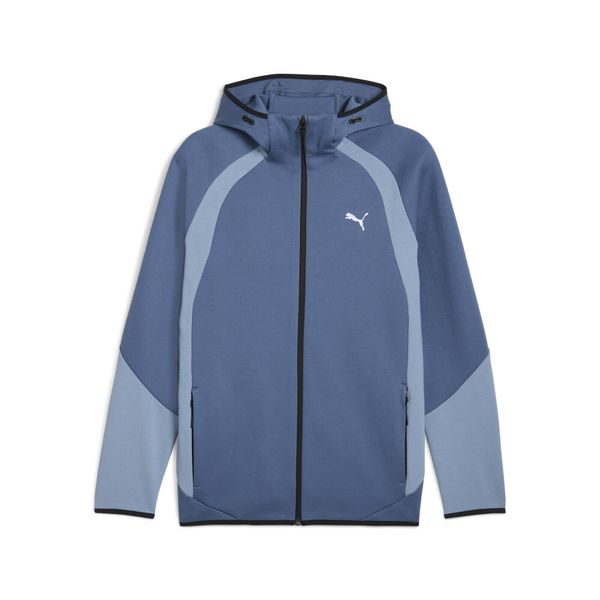 Męska bluza Evostripe z kapturem PUMA. Niebieskie bluzy z kapturem Puma, m, bez wzorów, z bawełny, z kapturem. Za 297.75 zł.