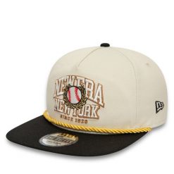 Czapka z daszkiem New Era. Brązowe czapki z daszkiem New Era, bez wzorów. Za 129.99 zł.