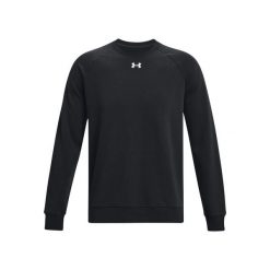 Bluza treningowa męska Under Armour Ua Rival Fleece Crew. Czarne bluzy Under Armour, m, bez wzorów, bez kaptura. Za 199.99 zł.