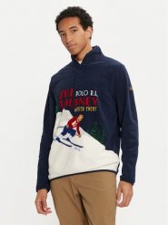 Polo Ralph Lauren Polar 710952219001 Granatowy Regular Fit. Niebieskie bluzy z polaru Polo Ralph Lauren, m, bez wzorów, z polaru, bez kaptura. Za 1,149.00 zł.