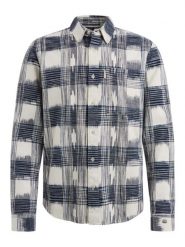 CAST IRON Koszula w kolorze biało-niebieskim rozmiar: XL. Białe koszule CAST IRON, xl, bez wzorów, bez kołnierzyka, bez ramiączek. Za 237.45 zł.