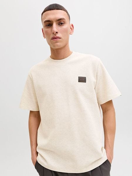 Jack & Jones Koszulka "Daytona" w kolorze kremowym rozmiar: M. Brązowe bezrękawniki Jack & Jones, m, bez wzorów, z bawełny, bez kołnierzyka, bez ramiączek. Za 65.69 zł.