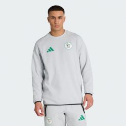 Bluza Algeria Tiro Tech Crew Sweatshirt. Szare bluzy bez kaptura Adidas, s, bez wzorów, bez kaptura. Za 259.00 zł.