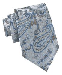 Klasyczny Krawat Męski - Chattier - Stalowy z Odcieniami Niebieskiego. Niebieskie krawaty i muchy Chattier, bez wzorów, z tkaniny. Za 49.00 zł.