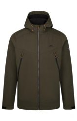 Trespass Hubbard - Męska kurtka softshell Dark Vine. Zielone kurtki Trespass, m, z aplikacjami, z gumy, bez kaptura. Za 402.99 zł.