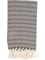 Samimi Chusta hammam w kolorze czarno-szarym - 180 x 100 cm rozmiar: onesize. Czarne szaliki Samimi, bez wzorów, z bawełny. Za 52.99 zł.