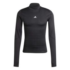 Koszulka Adidas Sport Tf Cr Ls M Dorosłych. Czarne t-shirty sportowe Adidas, bez wzorów, bez ramiączek, do piłki nożnej. Za 141.00 zł.