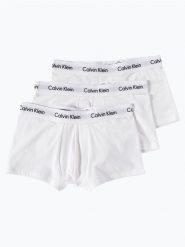 Calvin Klein Obcisłe bokserki pakowane po 3 szt. Mężczyźni Bawełna biały, XL. Białe bokserki CALVIN KLEIN, m, bez wzorów, z bawełny. Za 199.95 zł.