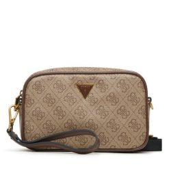 Saszetka Guess. Brązowe saszetki i nerki Guess, z aplikacjami, małe, bez dodatków. Za 337.99 zł.