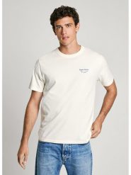 Pepe Jeans Koszulka "Aris" w kolorze białym rozmiar: S. Białe bezrękawniki Pepe Jeans, s, bez wzorów, z bawełny, bez kołnierzyka, bez ramiączek. Za 79.59 zł.