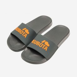 Klapki Kubota Basic z Pomarańczowym Logo. Brązowe klapki Kubota, z materiału. Za 69.99 zł.