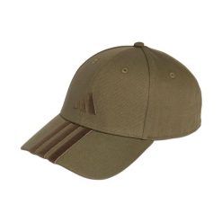 Czapka z daszkiem adidas 3-Stripes New Logo Baseball. Zielone czapki z daszkiem Adidas, bez wzorów, z bawełny. Za 75.99 zł.