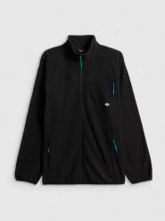 4F Polar relaxed ze stójką męski - czarny L. Czarne bluzy z polaru 4F, l, bez wzorów, z polaru, bez kaptura. Za 189.99 zł.