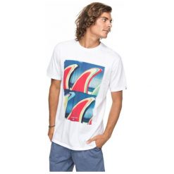 Quiksilver T – Shirt Męski Ssclafinfanatic M Tees wbb0 White M. T-shirty sportowe marki Quiksilver. W wyprzedaży za 89.00 zł.
