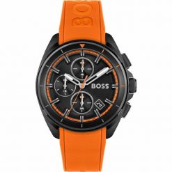 Zegarek Męski Hugo Boss 1513957. Czarne zegarki HUGO BOSS, ze stali. Za 722.39 zł.