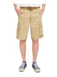 MESKIE SPODENKI LEE WYOMING CARGO BUFF 112145580. Żółte szorty Lee, bez wzorów, z materiału. Za 169.99 zł.