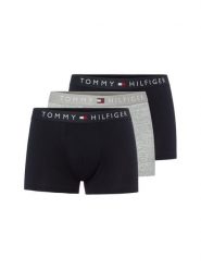 Tommy Hilfiger Bokserki w 3-paku Mężczyźni Bawełna szary, S. Szare bokserki Tommy Hilfiger, m, bez wzorów, z bawełny. Za 189.95 zł.