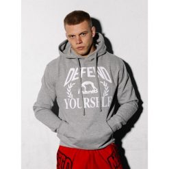 MANTO bluza z kapturem DEFEND melanż. Szare bluzy z kapturem Manto, bez wzorów, z kapturem. Za 249.00 zł.