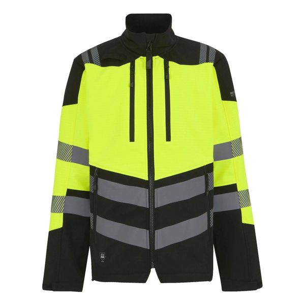 Kurtka Softshellowa Męska HiVis Trzywarstwowa. Czarne kurtki Regatta, m, bez wzorów, z materiału, z kapturem. Za 398.99 zł.