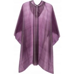 Cienkie ponczo przeciwdeszczowe dla dorosłych Martes Raincoat. Fioletowe kurtki przeciwdeszczowe MARTES, bez wzorów, bez kaptura. Za 17.39 zł.