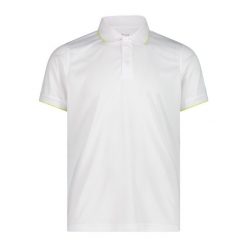 Polo CMP. Białe koszulki polo CMP, m, bez wzorów, bez kołnierzyka, bez ramiączek. Za 217.50 zł.