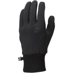 Rękawiczki sportowe męskie Tech Fleece LG 2.0 Gloves. Czarne rękawiczki Nike, bez wzorów, z nylonu. Za 199.99 zł.
