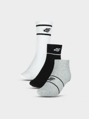 4F Skarpety casual (3-pack) uniseks - multikolor 32-34. Skarpety 4F, bez wzorów, z bawełny. Za 49.99 zł.