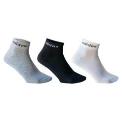 Skarpety Sportowe Tenis Mid 3 Pary. Skarpetki sportowe Adidas, bez wzorów, z dzianiny. W wyprzedaży za 34.99 zł.