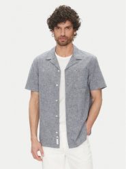 Tommy Jeans Koszula DM0DM20895 Granatowy Regular Fit. Niebieskie koszule Tommy Jeans, m, bez wzorów, z bawełny, bez kołnierzyka, bez ramiączek. Za 259.99 zł.