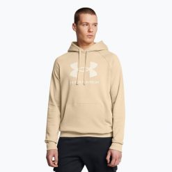 Bluza Under Armour Rival Fleece Logo HD. Brązowe bluzy Under Armour, bez wzorów, bez kaptura. Za 159.99 zł.