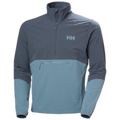 Kurtka przeciwwiatrowa 1/2 zip Helly Hansen Cascade Shield. Niebieskie kurtki przeciwdeszczowe Helly Hansen, m, bez wzorów, bez kaptura. Za 676.50 zł.