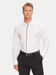 Boss Koszula H-Hank Party 50527623 Biały Slim Fit. Białe koszule Boss, m, bez wzorów, z bawełny, bez kołnierzyka, bez ramiączek. Za 459.99 zł.