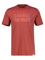 Lerros Koszulka w kolorze brązowoczerwonym rozmiar: M. Brązowe bezrękawniki Lerros, m, bez wzorów, z bawełny, bez kołnierzyka, bez ramiączek. Za 56.99 zł.