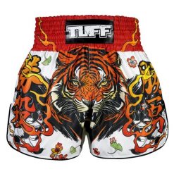 Spodenki treningowe TUFF Tora Chikara. Białe krótkie spodenki sportowe TUFF, bez wzorów. Za 149.00 zł.