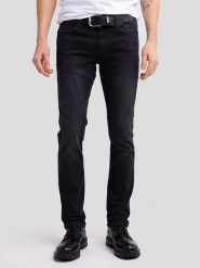 BIG STAR Dżinsy - Slim fit - w kolorze czarnym rozmiar: W33/L32. Czarne jeansy BIG STAR, l. Za 181.45 zł.