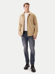 HUGO Koszula Epoldo 50545383 Beżowy Oversize. Brązowe koszule Hugo, m, bez wzorów, z bawełny, bez kołnierzyka, bez ramiączek. Za 629.99 zł.